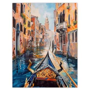 Gondola in Venice Canal – 18x24 Fine Art Print
