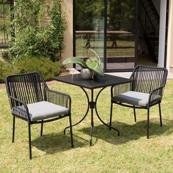Pareja de Muebles Jardín Cuadrado 70cm