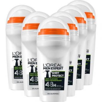 L'ORÉAL PARIS MEN EXPERT Shirt Control Deo Roll-on 6 Pack