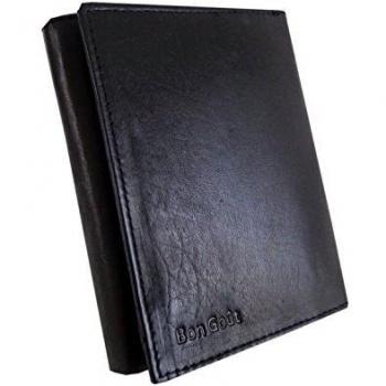 UrbanGuard Black Leather Wallet – RFID Blocking Slim Men’s