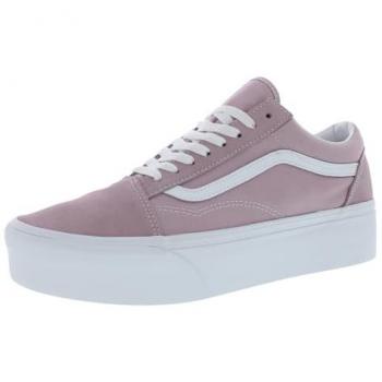 Vans Old Sko Femme Rose Plateforme Textile