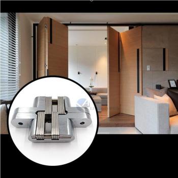 Bisagra Oculta de Acero Inoxidable para Puertas Cruzadas