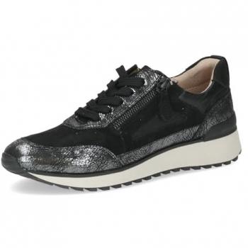 CAPRICE Chaussures sport en cuir noir, taille 39