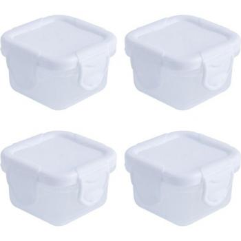 4er Set 60ml tragbare Behälter für Baby Milchpulver und Fütterung