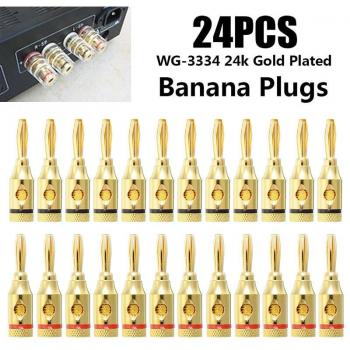 Conector Musical 4mm Oro 24k