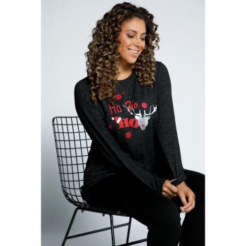 Pullover Nero Donna Taglia 48/50 Ulla Popken