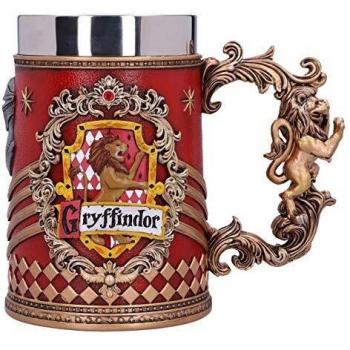 Tankard in resina dorata con tema di Harry Potter e Hogwarts House of Gryffindor, da Nemesis Now