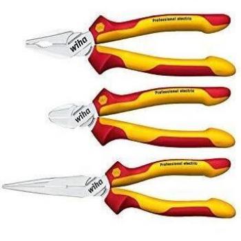 Wiha Z99000106 Jeu de pinces d'électricien Professional 3 pièces