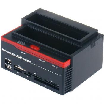 Externe Festplatten-Dockingstation USB 2.0 mit Hub