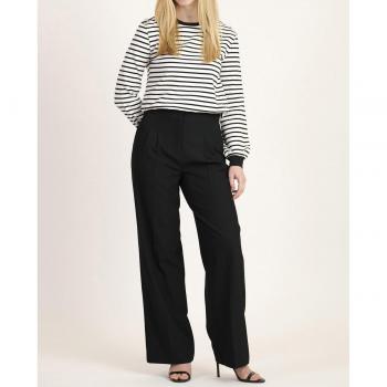 Naf Naf Pantalón Estilo Recto y Alta Cintura
