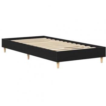 Estructura de Cama Madera Contrachapada Roble Negro – 90 × 200 cm