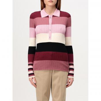 Liujo Polo à mailles et rayures violet – Fille