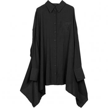XITAO Women's Plus Size Black Blouse
