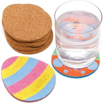 Easter Egg Design Cork Coasters Classpack