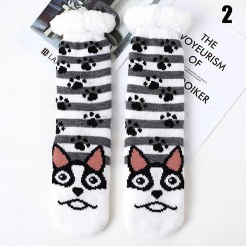 Calcetines de Invierno para Mujer, Largos, Gruesos y Suaves, Estilo Fuzzy