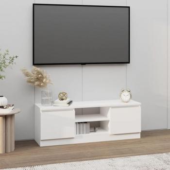 VidaXL White Entertainment Center with Door 102x30x36 cm