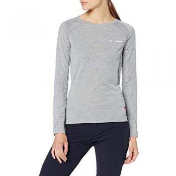 VAUDE Damen T-Shirt Wo Signpost LS Shirt, Grau (grey-Melange), 42/L