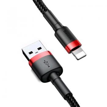 Cable USB Lightning Baseus CALKLF-C19 2 m Negro y Rojo