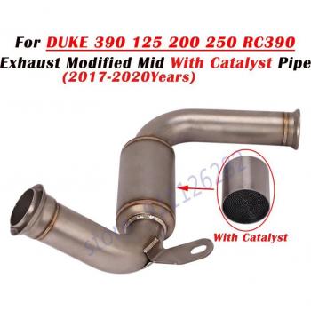 Tubo de enlace de escape O DUKE modificado para motocicletas 390, 125, 200, RC390 (2017-2020)