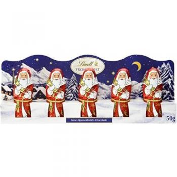 Lindt & Sprüngli Schokoladen-Weihnachtsmann, 3er Pack (3 x 50 g)