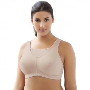 Glamorise Plus Size No Bounce Cami Bra Cafe 36C