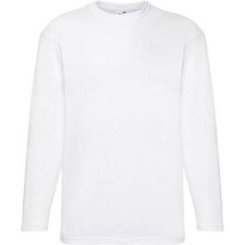 Camiseta de Manga Larga Blanca para Hombre Fruit Of The Loom
