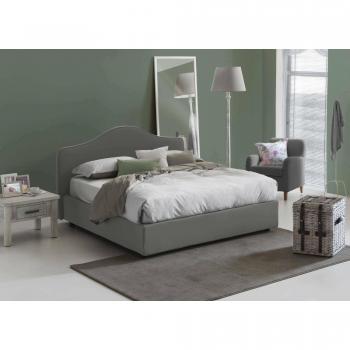 Cama gris de tela Talamo Italia