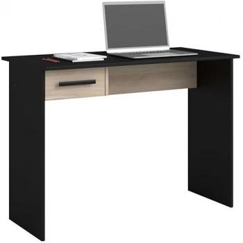 Bureau Design Riviera Noir et Chêne 101 cm