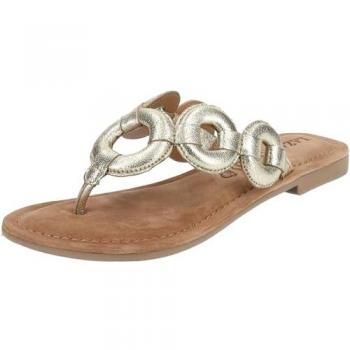 Lazamani Clogs Pantoletten in Gold