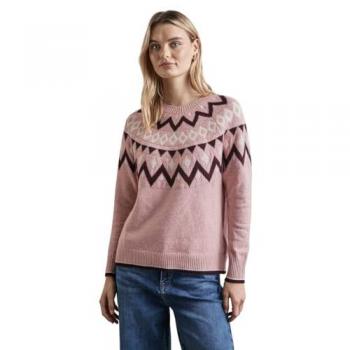 Pull Street One Femme, style norvégien, couleur rose, taille 46