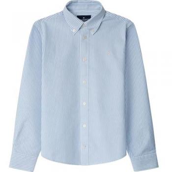 Camicia Hackett Blu & Bianco, a maniche lunghe, 13 anni