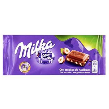 Milka Avellanas Troceadas, 100 g