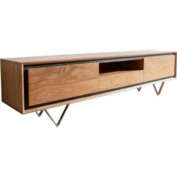 Buffet bas Stonegrace 175 cm en acacia naturel 2 portes 1 tiroir