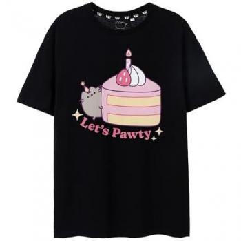 T-shirt Pusheen Soirée Animale Noir
