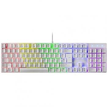 MK422 Blanc RGB – Clavier Mécanique Mars Gaming (Switchs Marron)