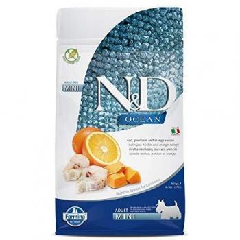 Farmina n&d ocean merluzzo e zucca cani adulti taglia mini sacco 800g