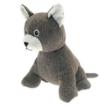 Country Club Cat Door Stop, Brown