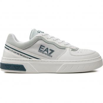 Zapatillas EA7 Verano Court Blanco y Turquesa