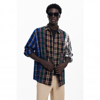 Camisa Xadrez em Patchwork Moderno