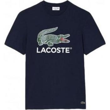 Lacoste T-Shirt TH1285 Dunkelblau Regular Fit
