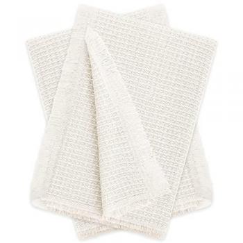 Pack 2 Plaid Multiusos Nido de Abeja 180x260 cm Marfil