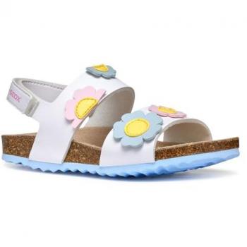 Geox Sandalias Niña J Adriel Blanco/Celeste
