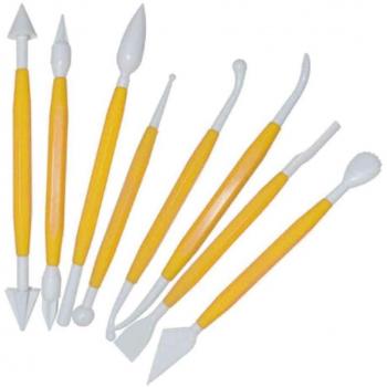 Graziano Kit di Strumenti in Plastica per Decorare Pasta di Zucchero