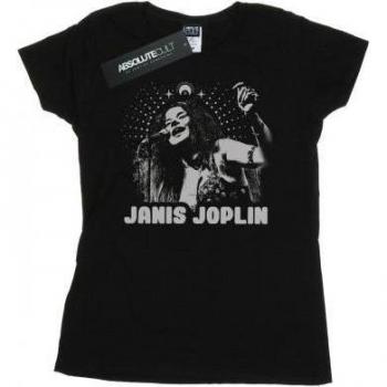 T-shirt Janis Joplin donna cotone spirituale L nera