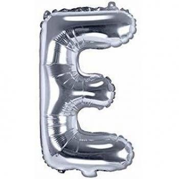 Folienballon 35 cm – E (silber)