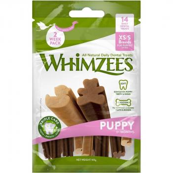 Whimzees Puppy XS/S Snacks Dentales Naturales para cachorros 0.42 kg