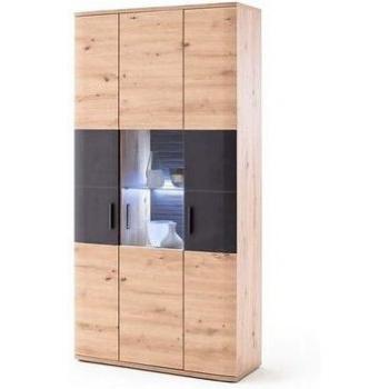 Ek-Detaljerad Antracit Vitrinkombination