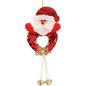 Christmas Tree Heart Sequin Pendant