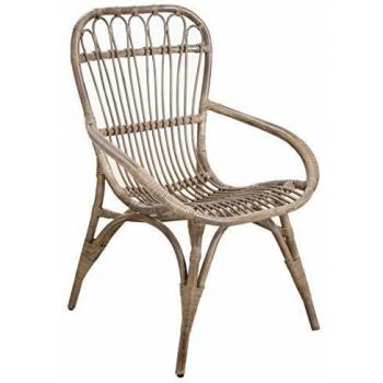 Aubry Gaspard Fauteuil Maéva en Rotin