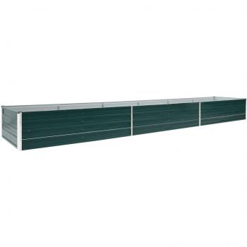 Canteiro de Horta em Aço Galvanizado 480x80x45cm Verde